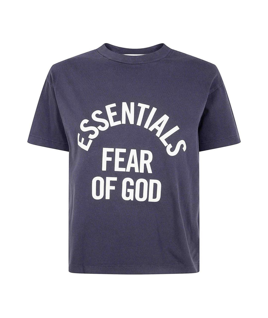 FEAR OF GOD Черная хлопковая футболка, фото 1