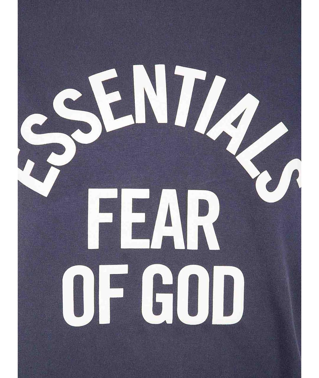 FEAR OF GOD Черная хлопковая футболка, фото 3