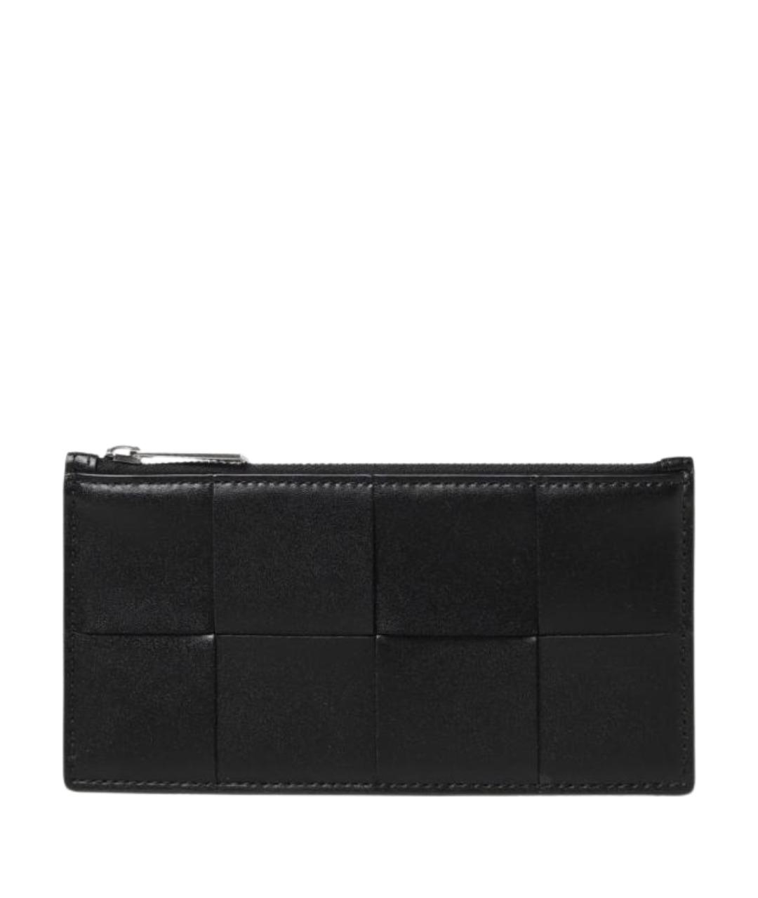 BOTTEGA VENETA Черный кожаный кардхолдер, фото 1
