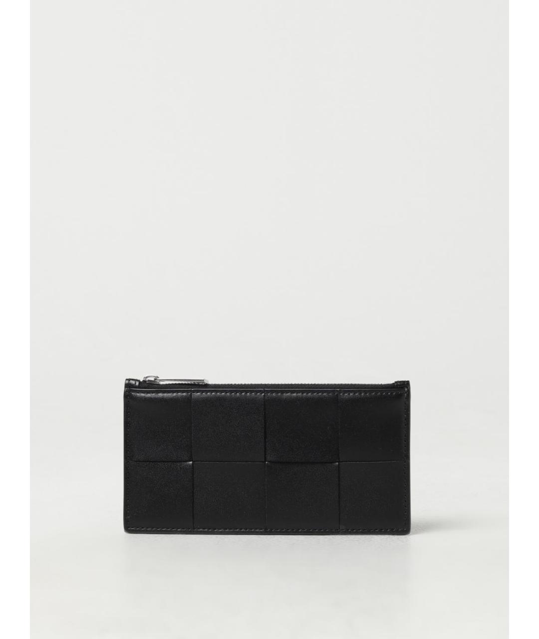 BOTTEGA VENETA Черный кожаный кардхолдер, фото 4