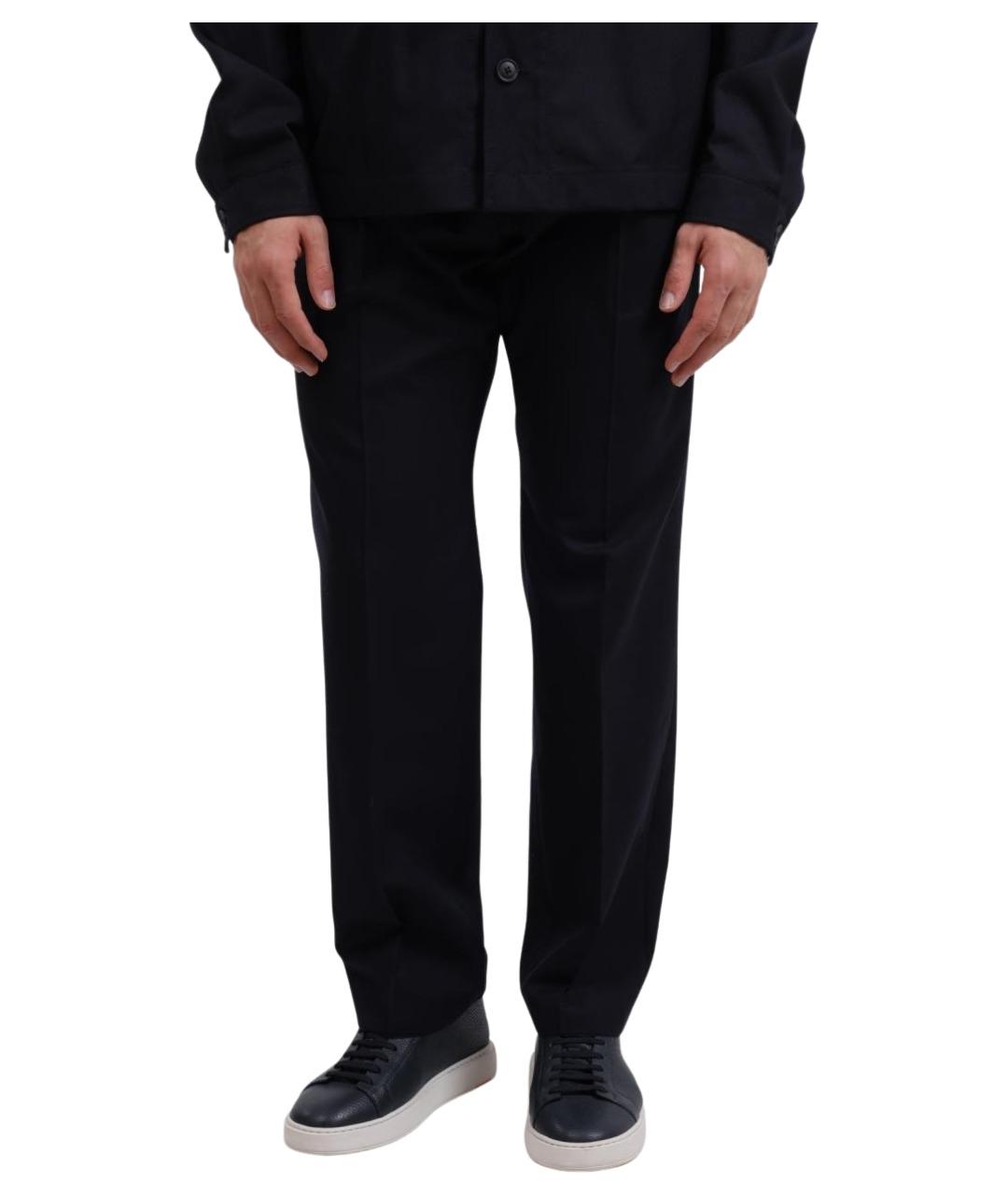 HUGO BOSS Темно-синие повседневные брюки, фото 1
