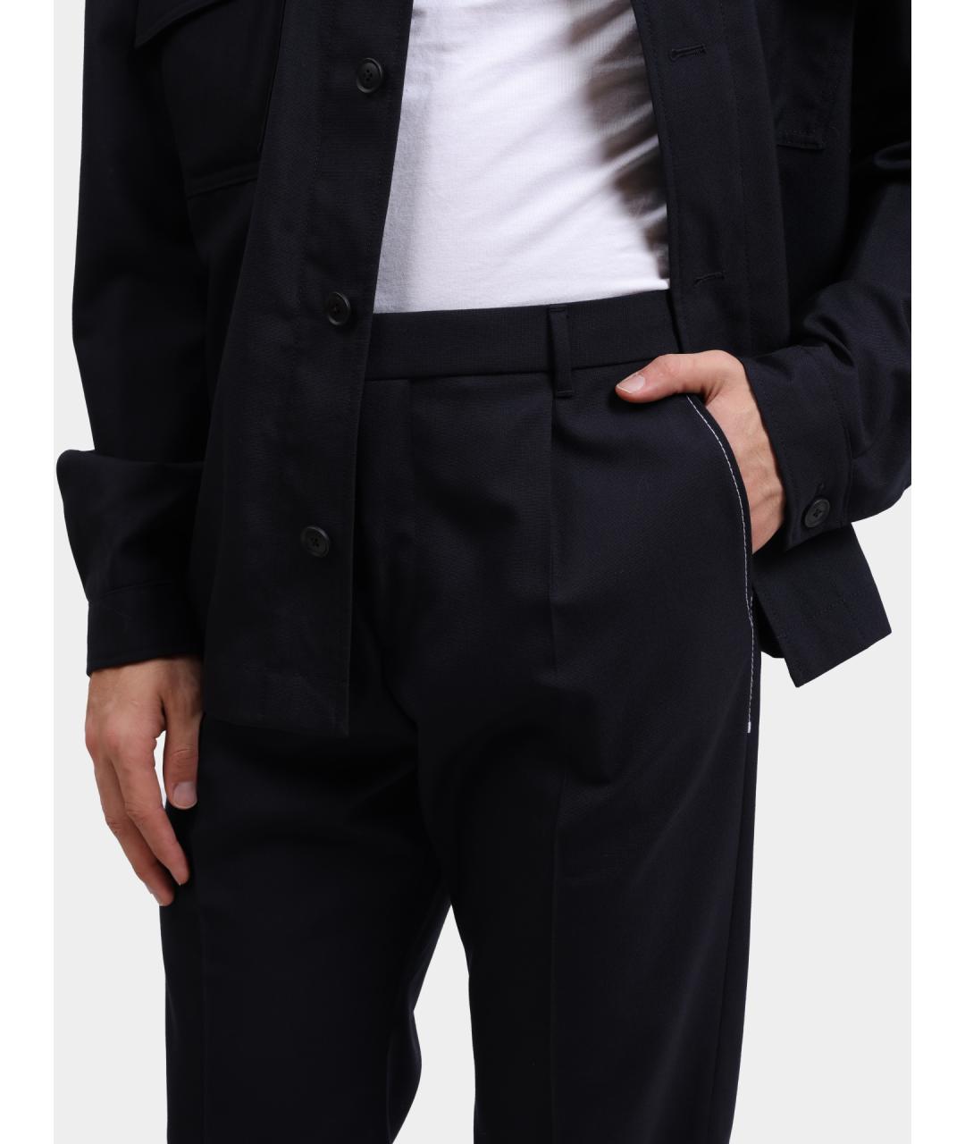 HUGO BOSS Темно-синие повседневные брюки, фото 4