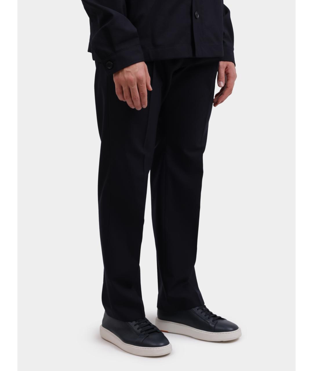 HUGO BOSS Темно-синие повседневные брюки, фото 3