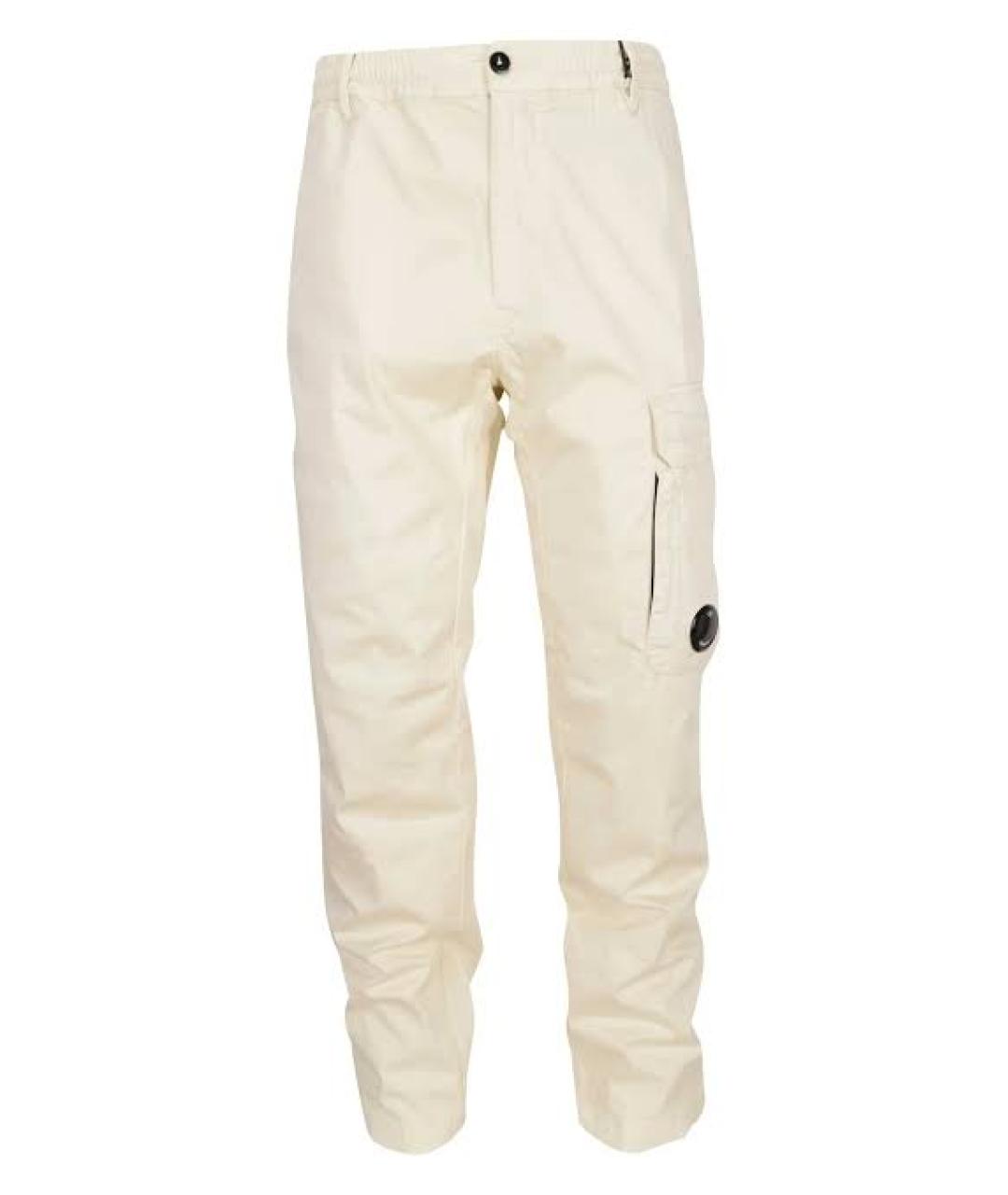 CP COMPANY Бежевые хлопковые повседневные брюки, фото 1