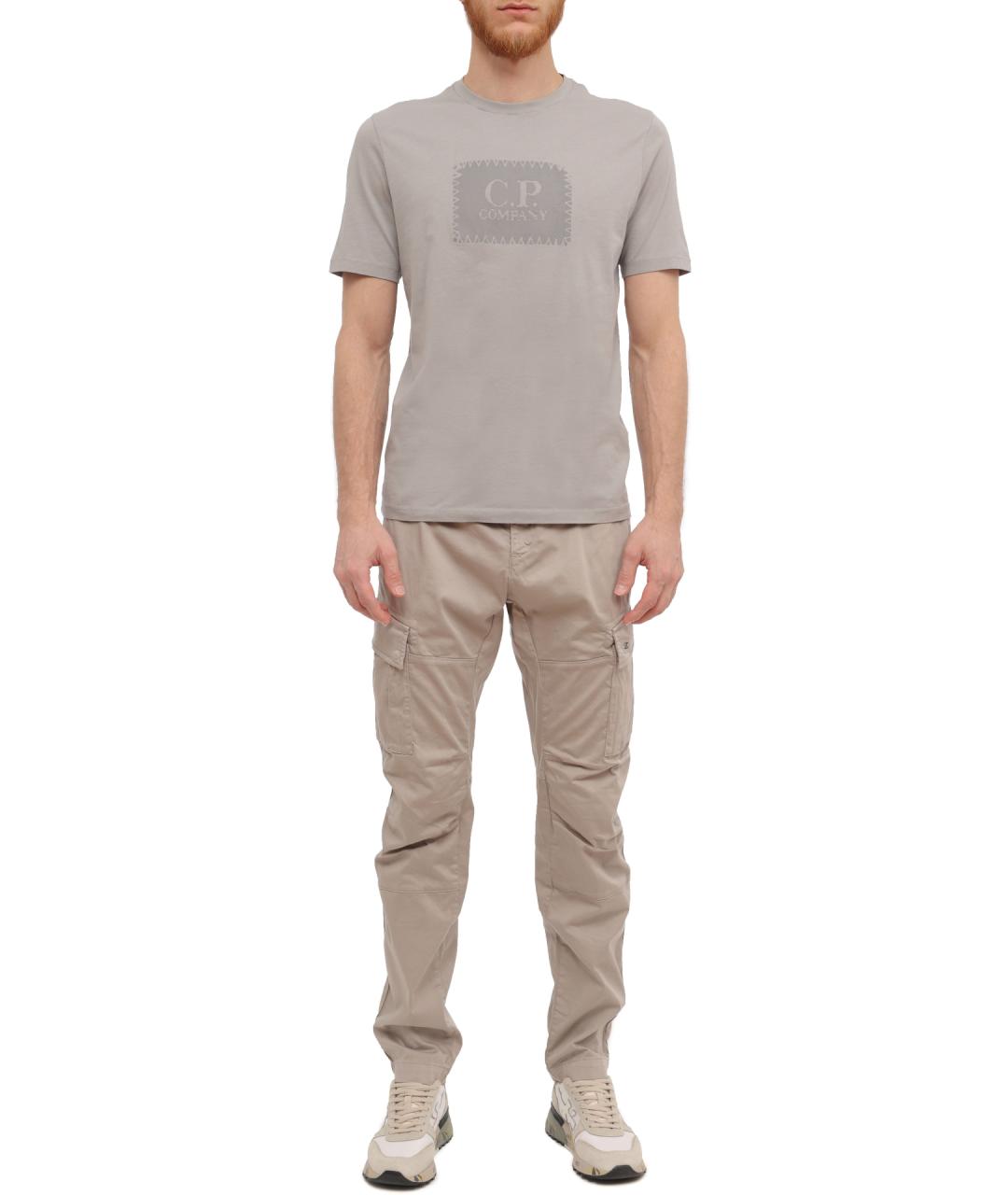 CP COMPANY Бежевые хлопковые повседневные брюки, фото 2