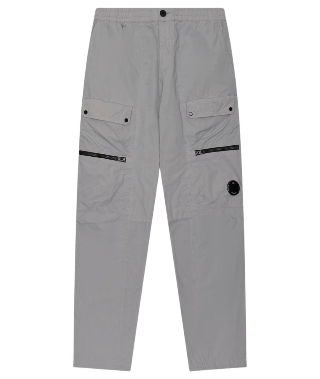 CP COMPANY Серые хлопковые повседневные брюки, фото 1