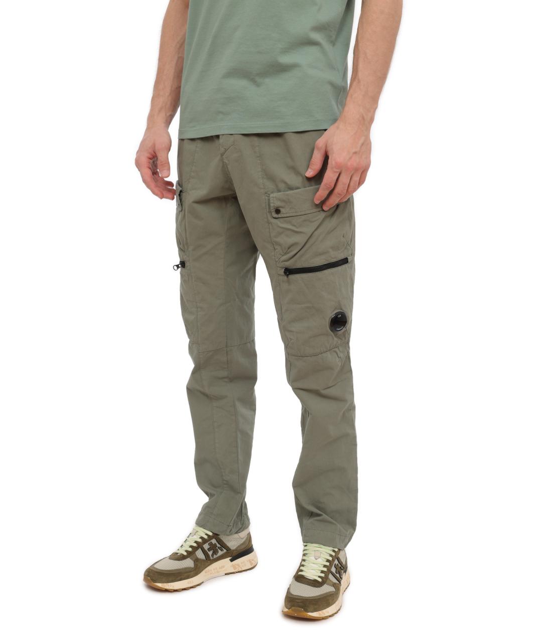 CP COMPANY Зеленые хлопковые повседневные брюки, фото 4