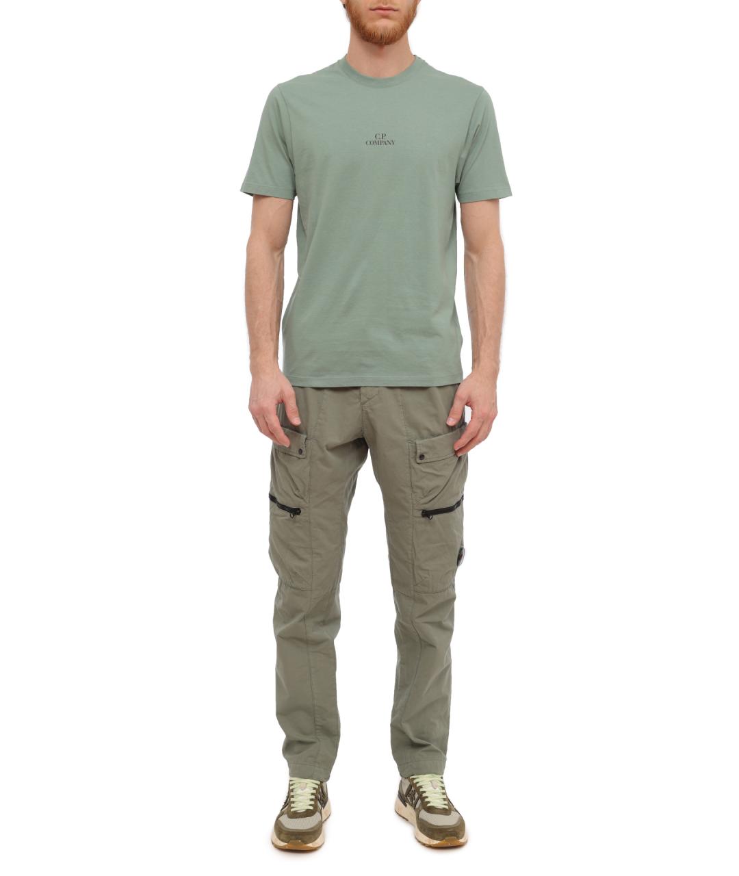 CP COMPANY Зеленые хлопковые повседневные брюки, фото 2
