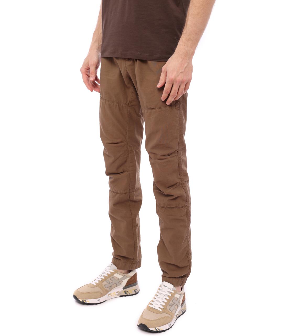 CP COMPANY Коричневые хлопковые повседневные брюки, фото 3
