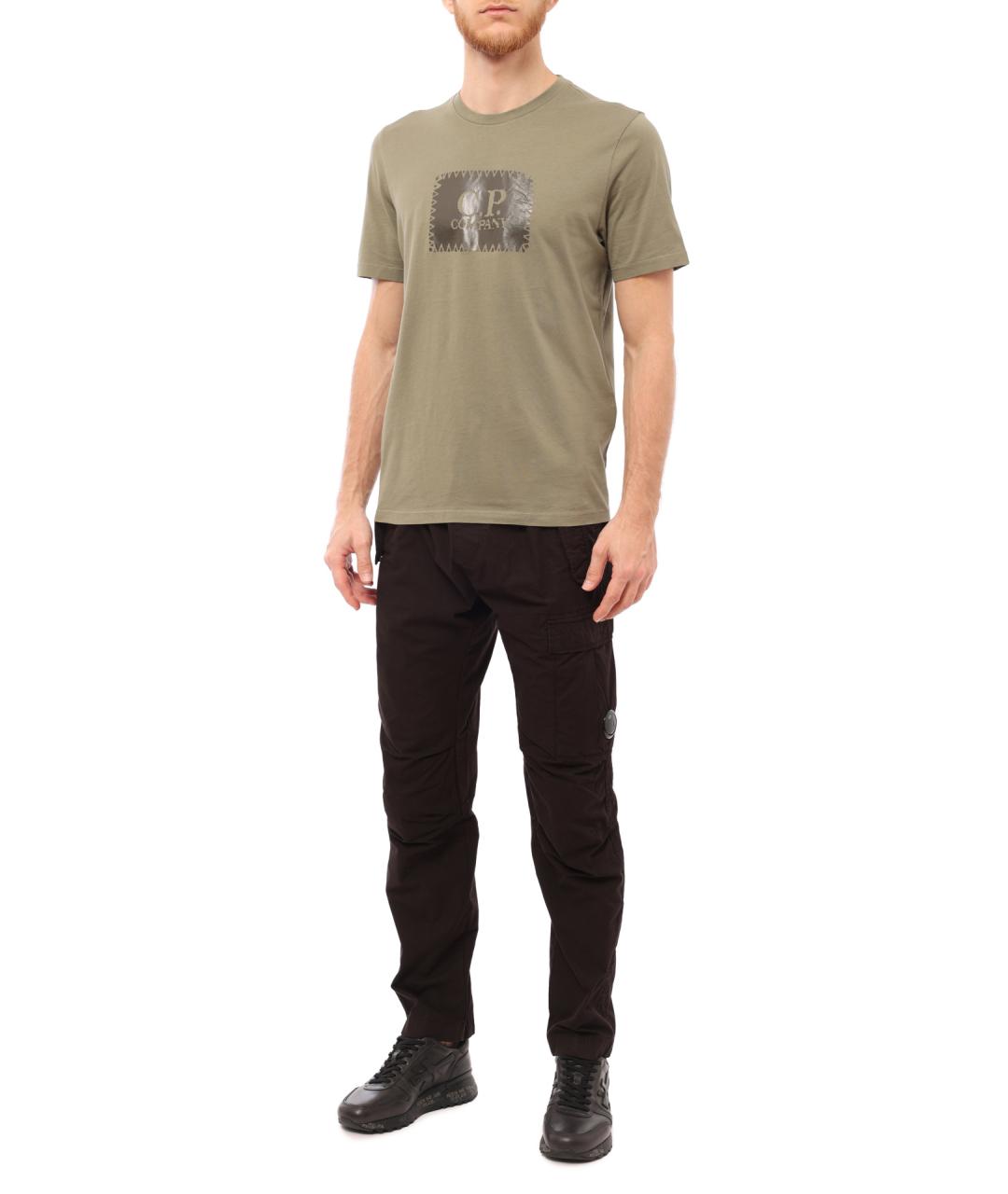 CP COMPANY Коричневые хлопковые повседневные брюки, фото 2