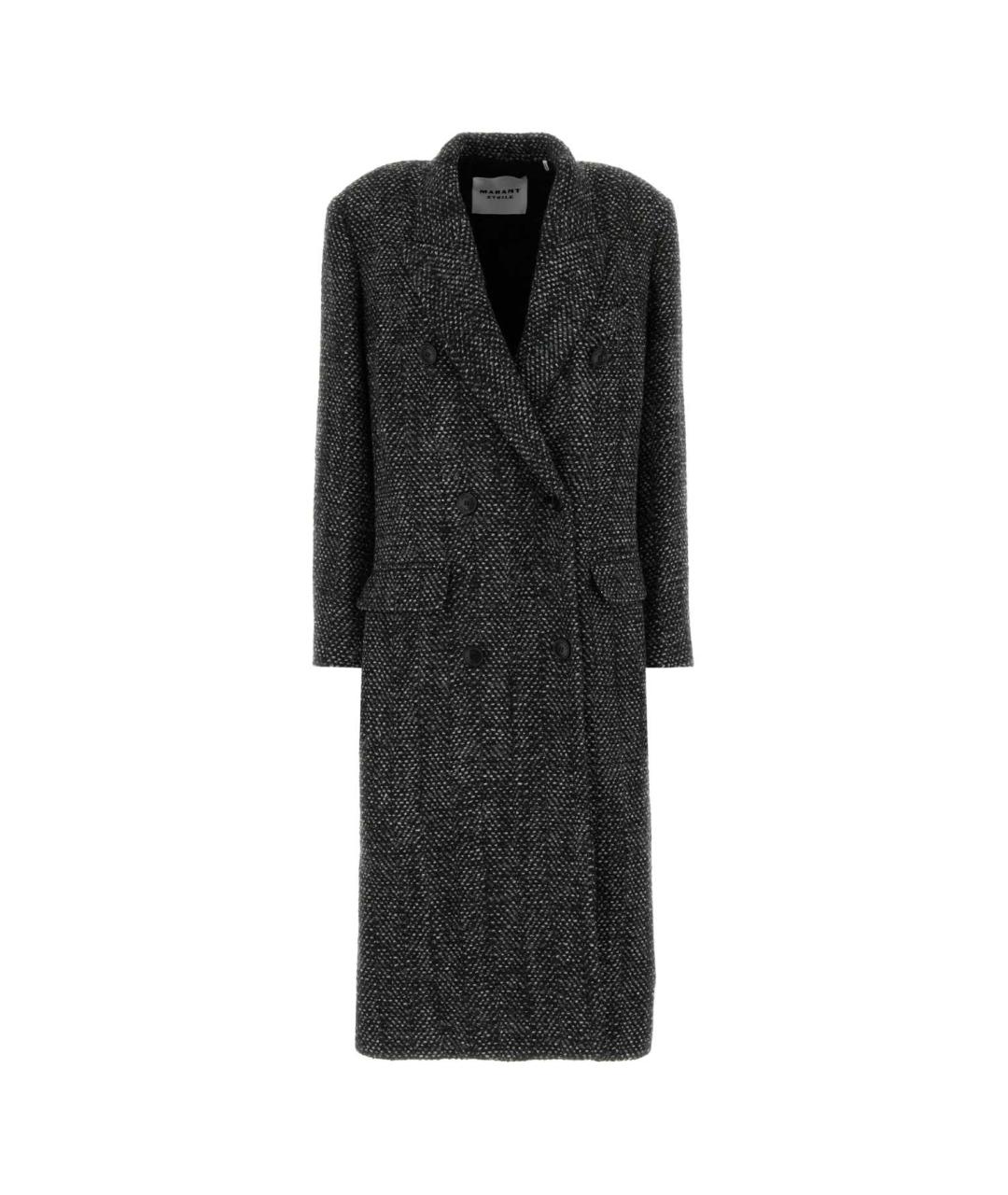 ISABEL MARANT Серое полиэстеровое пальто, фото 1
