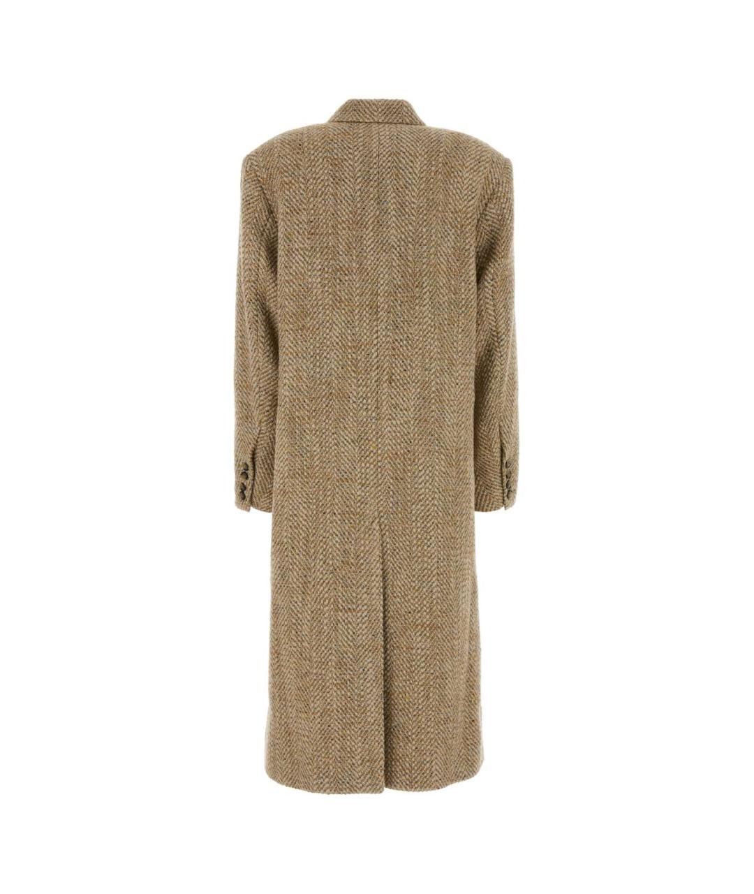 ISABEL MARANT Бежевое полиэстеровое пальто, фото 2