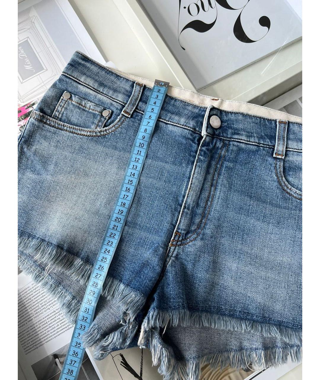 STELLA MCCARTNEY Синие хлопковые шорты, фото 3
