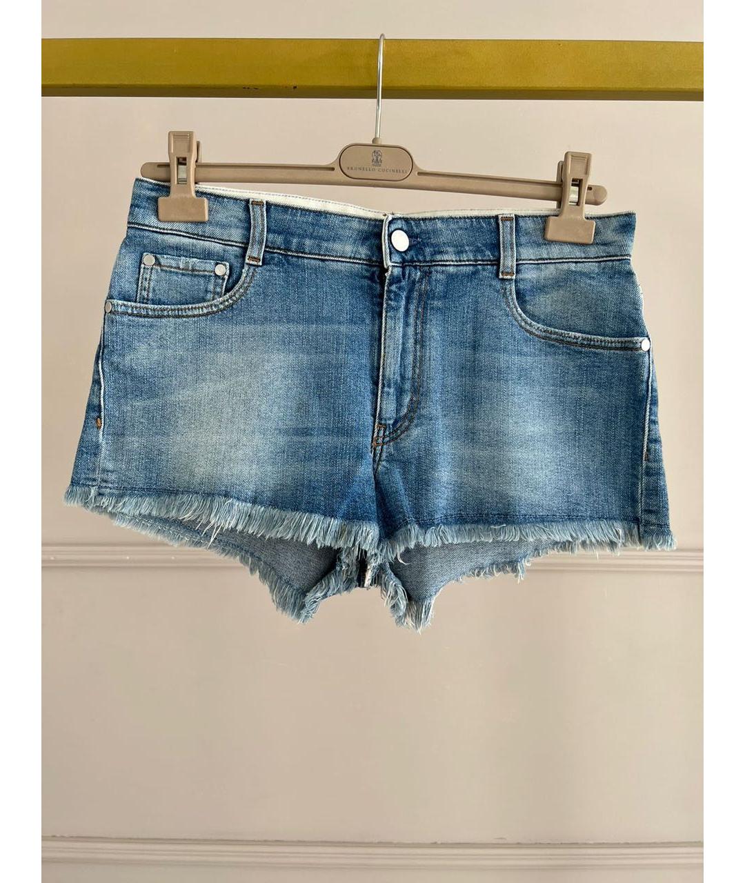 STELLA MCCARTNEY Синие хлопковые шорты, фото 9