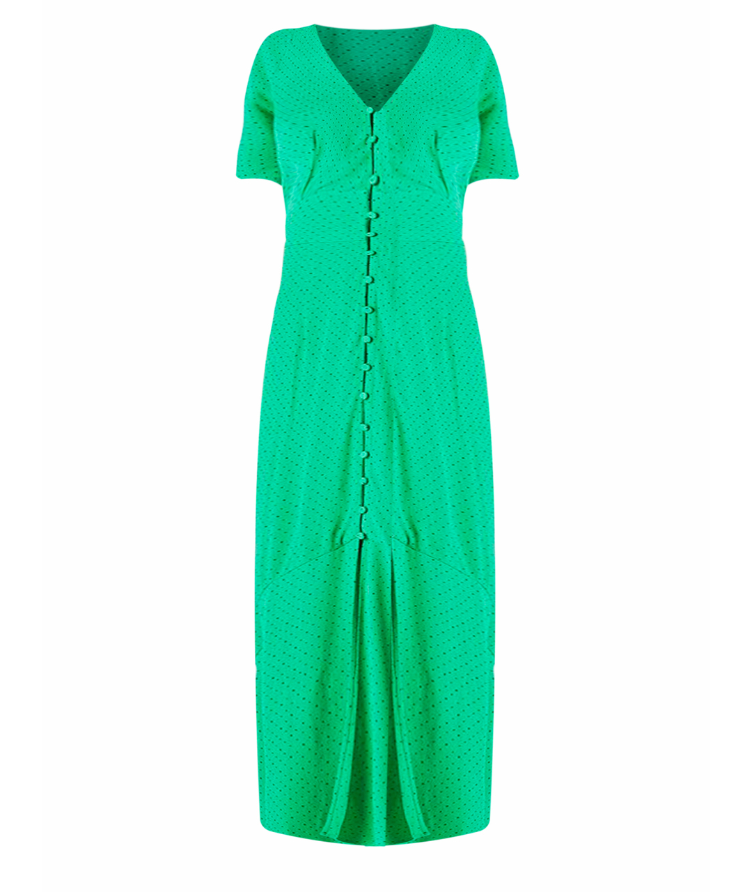 WHISTLES Зеленые вискозное повседневное платье, фото 1