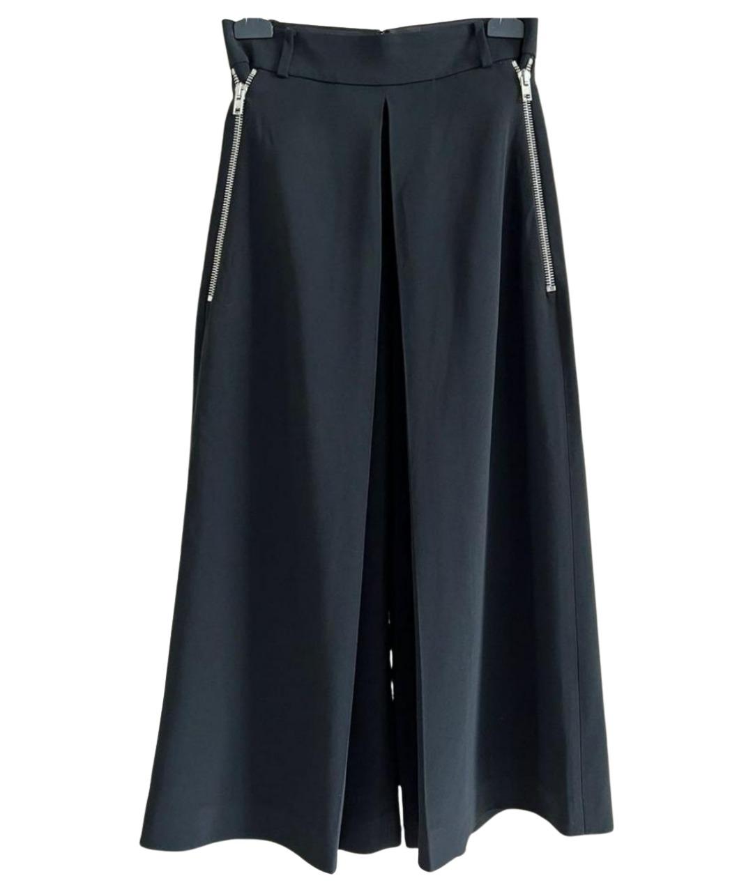 ALEXANDER WANG Черные вискозные брюки широкие, фото 1