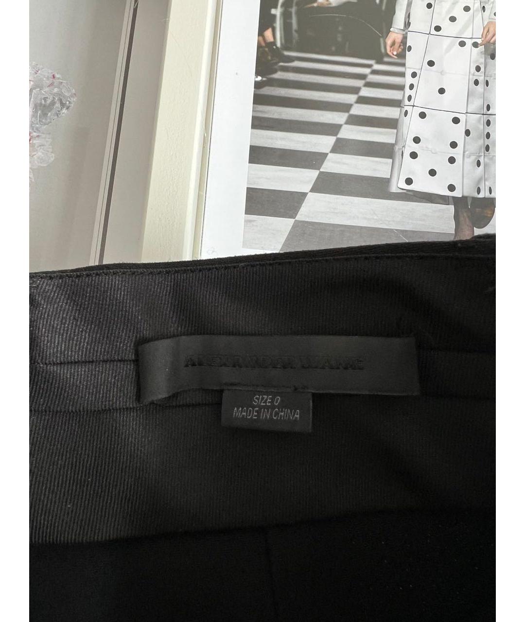 ALEXANDER WANG Черные вискозные брюки широкие, фото 5