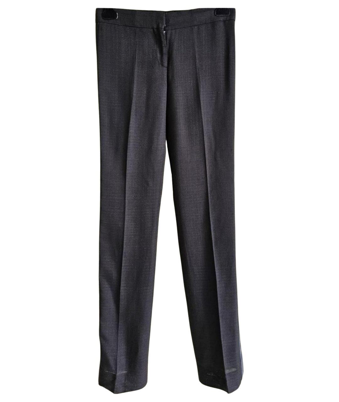 TOM FORD Черные вискозные прямые брюки, фото 1