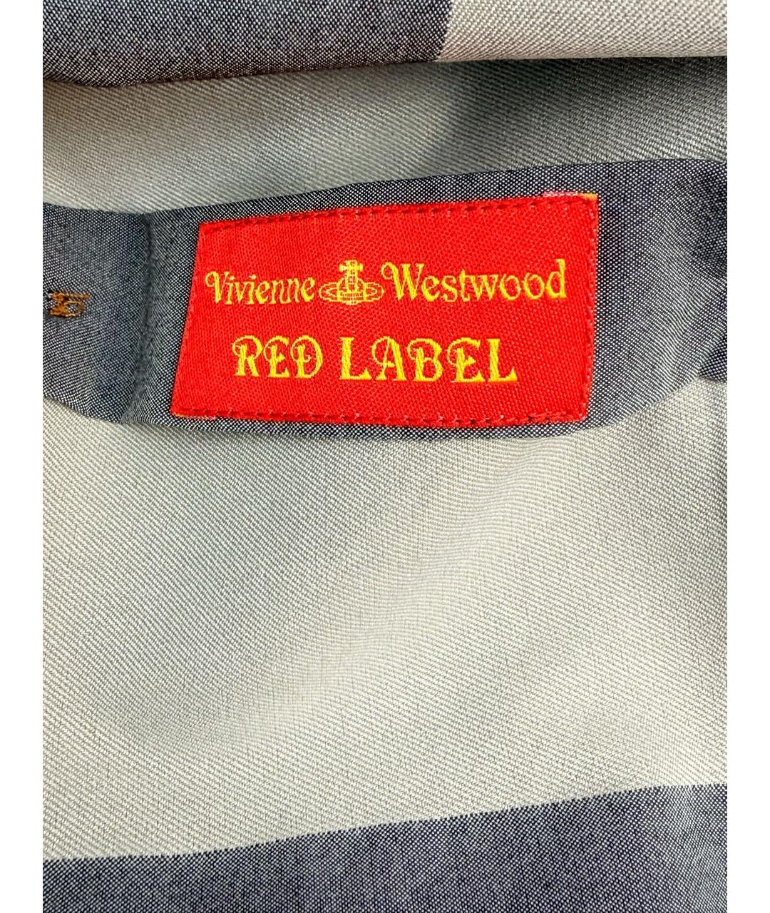 VIVIENNE WESTWOOD Антрацитовая хлопковая рубашка, фото 3