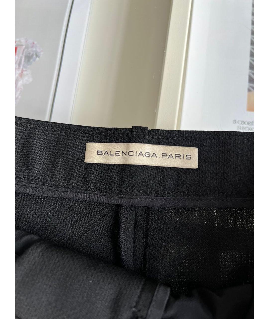 BALENCIAGA Черные прямые брюки, фото 6
