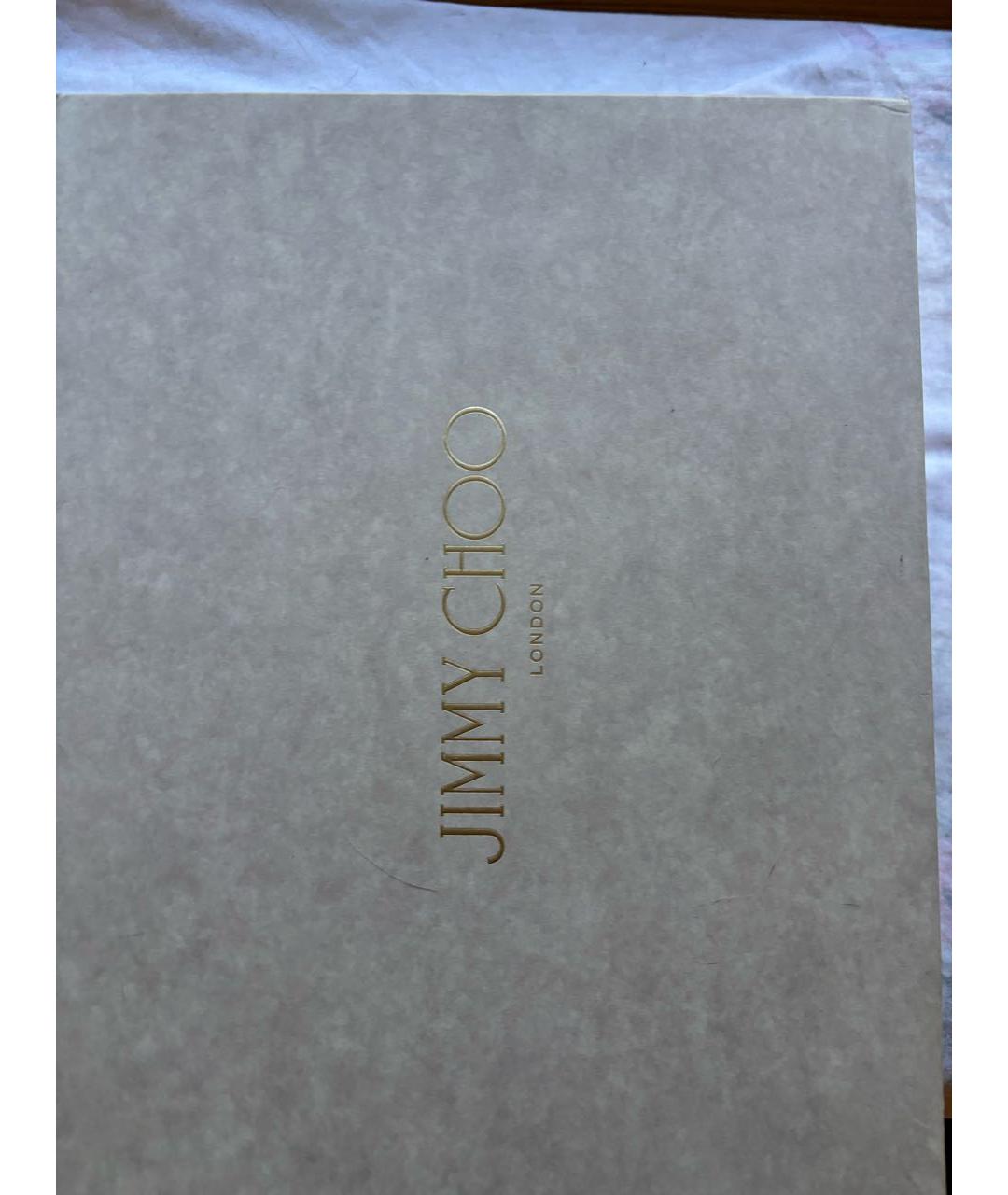 JIMMY CHOO Белые кроссовки из кожи аллигатора, фото 5