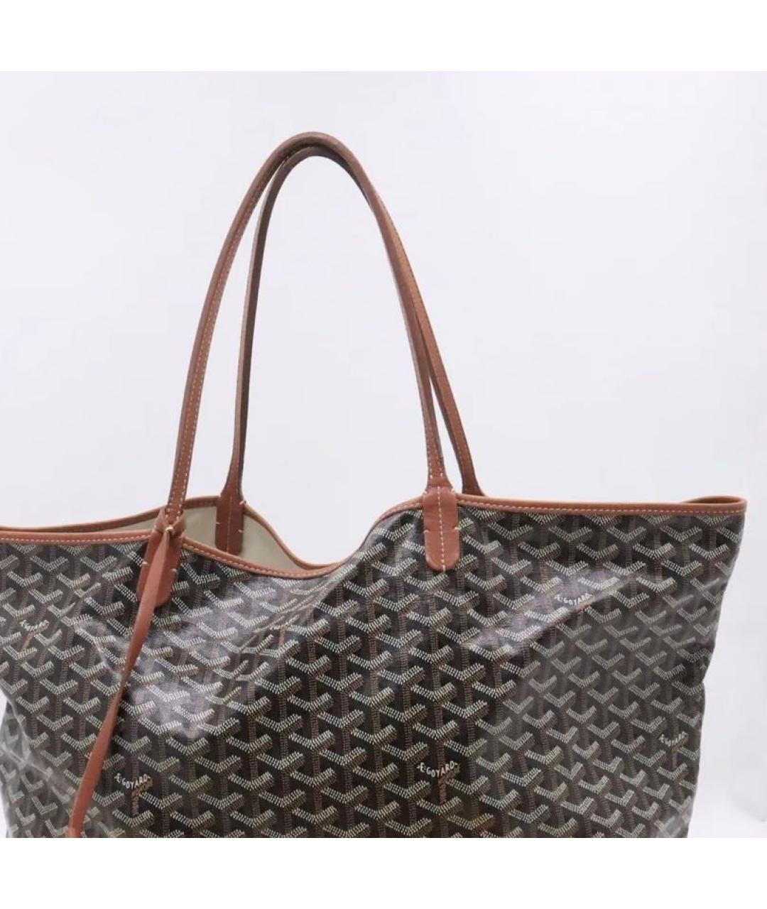 GOYARD Коричневая пляжная сумка, фото 9