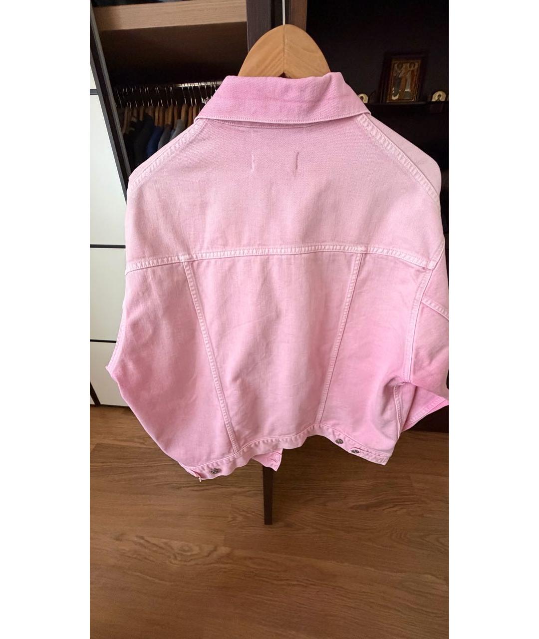 BALENCIAGA Розовая хлопковая куртка, фото 2