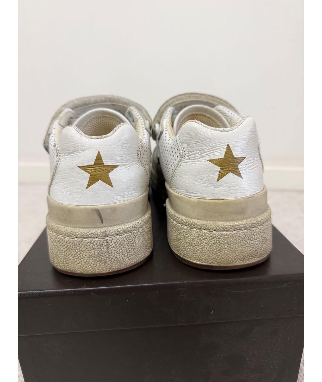 SAINT LAURENT Белые кожаные кроссовки, фото 3