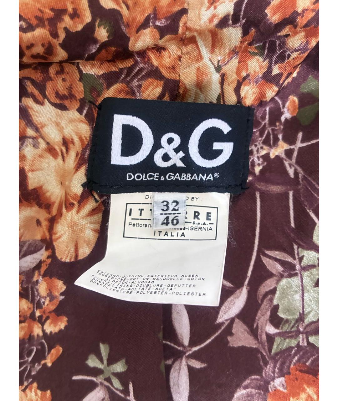 DOLCE&GABBANA Коричневый жакет/пиджак, фото 7