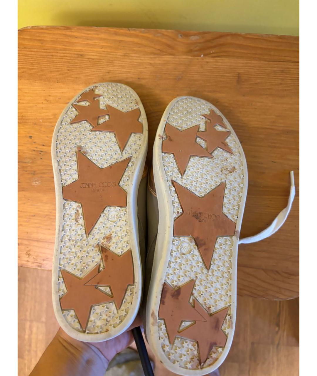 JIMMY CHOO Мульти кожаные кроссовки, фото 5