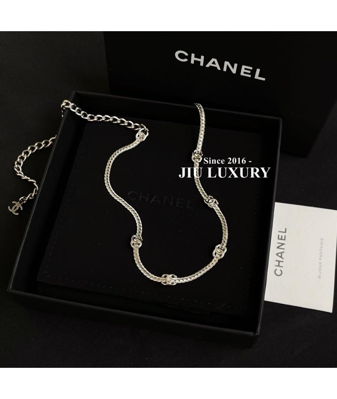 CHANEL Серебряное колье, фото 2