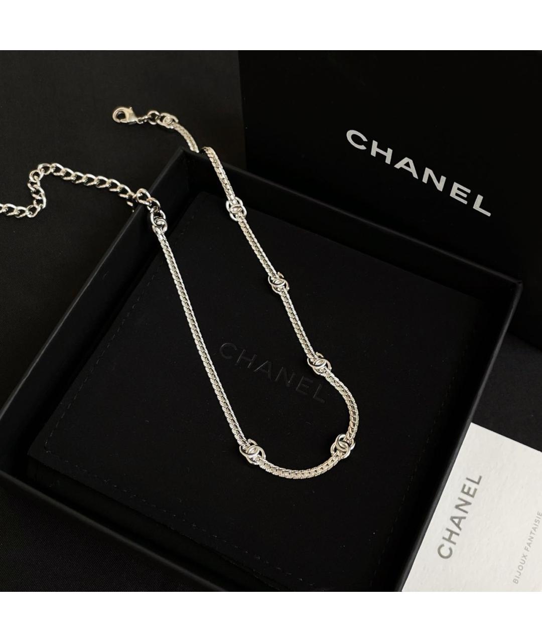 CHANEL Серебряное колье, фото 4