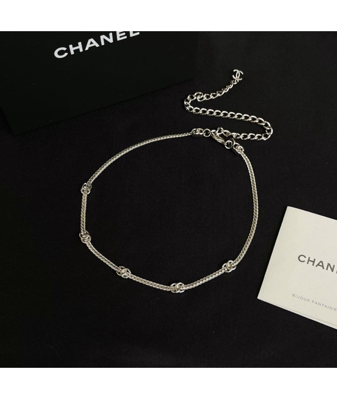 CHANEL Серебряное колье, фото 6
