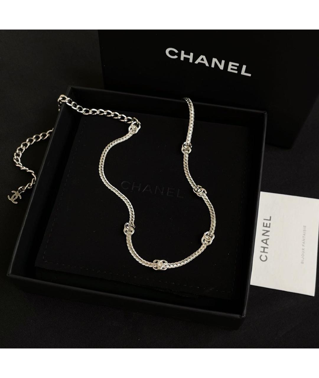 CHANEL Серебряное колье, фото 3