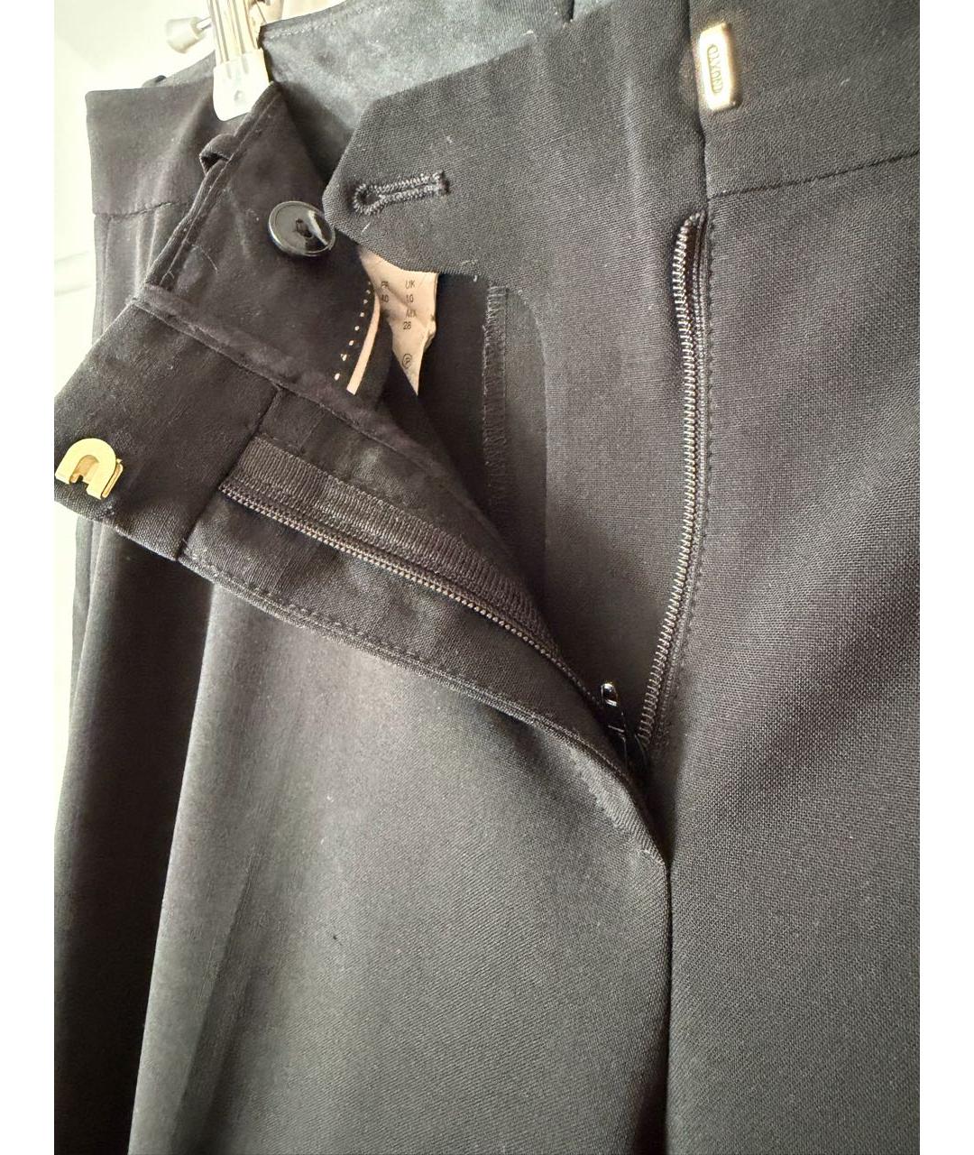 HUGO BOSS Черные шерстяные прямые брюки, фото 5