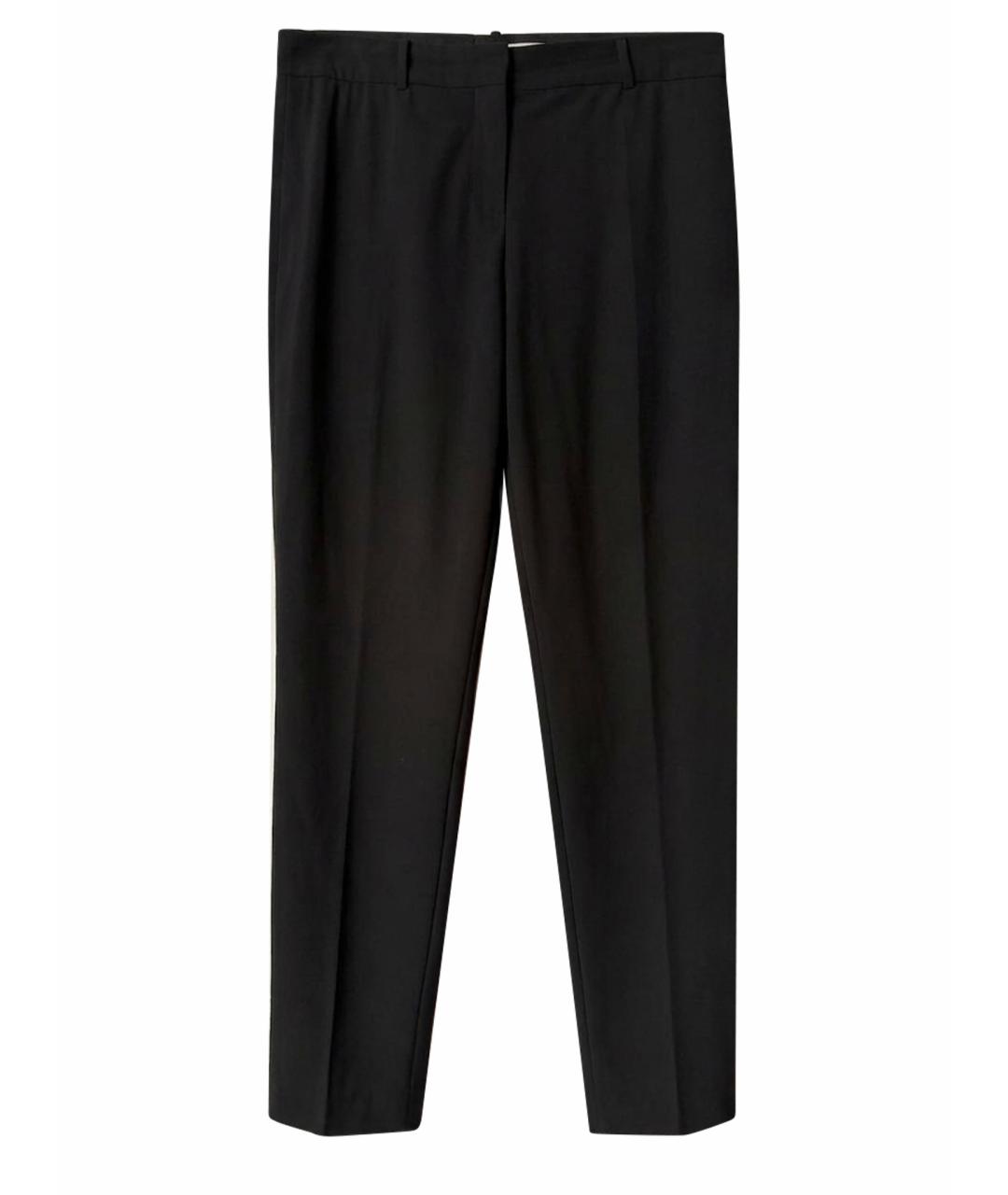 HUGO BOSS Черные шерстяные прямые брюки, фото 1