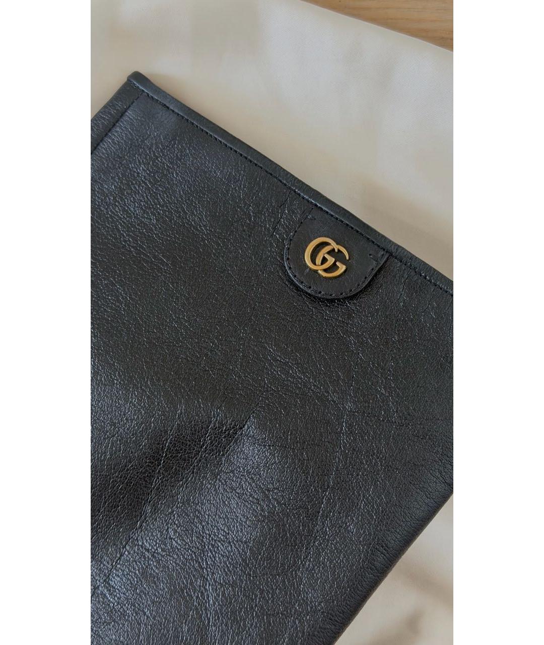 GUCCI Черные кожаные сапоги, фото 5