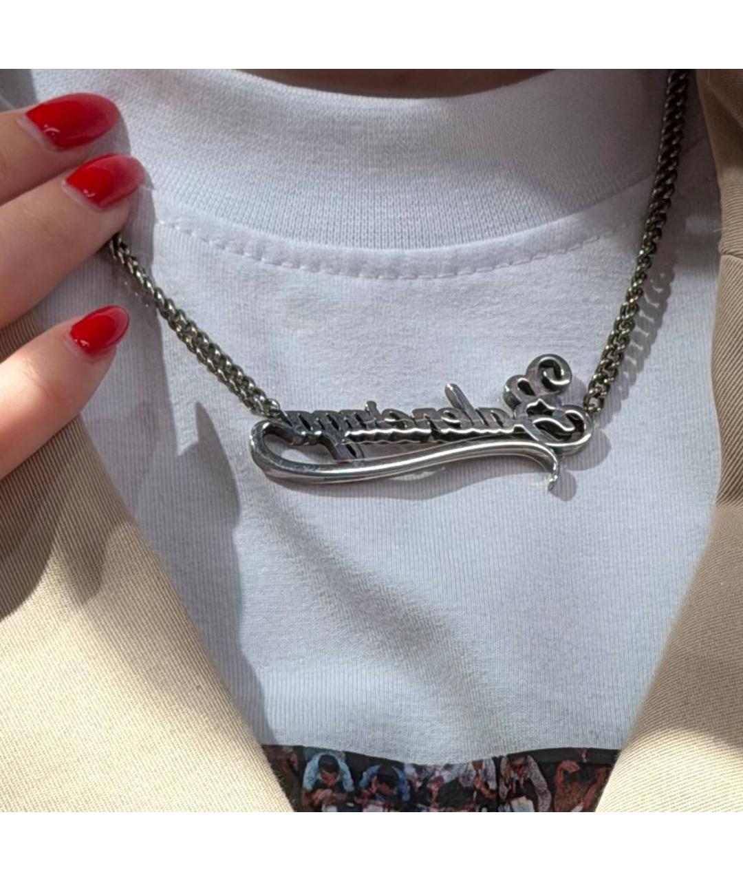 BALENCIAGA Серебряная металлическая подвеска, фото 3