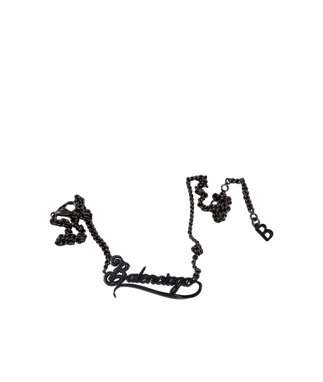 BALENCIAGA Серебряная металлическая подвеска, фото 1
