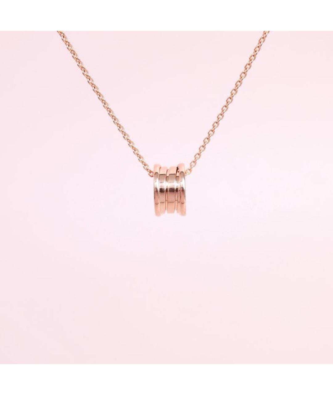 BVLGARI Золотое колье из розового золота, фото 8