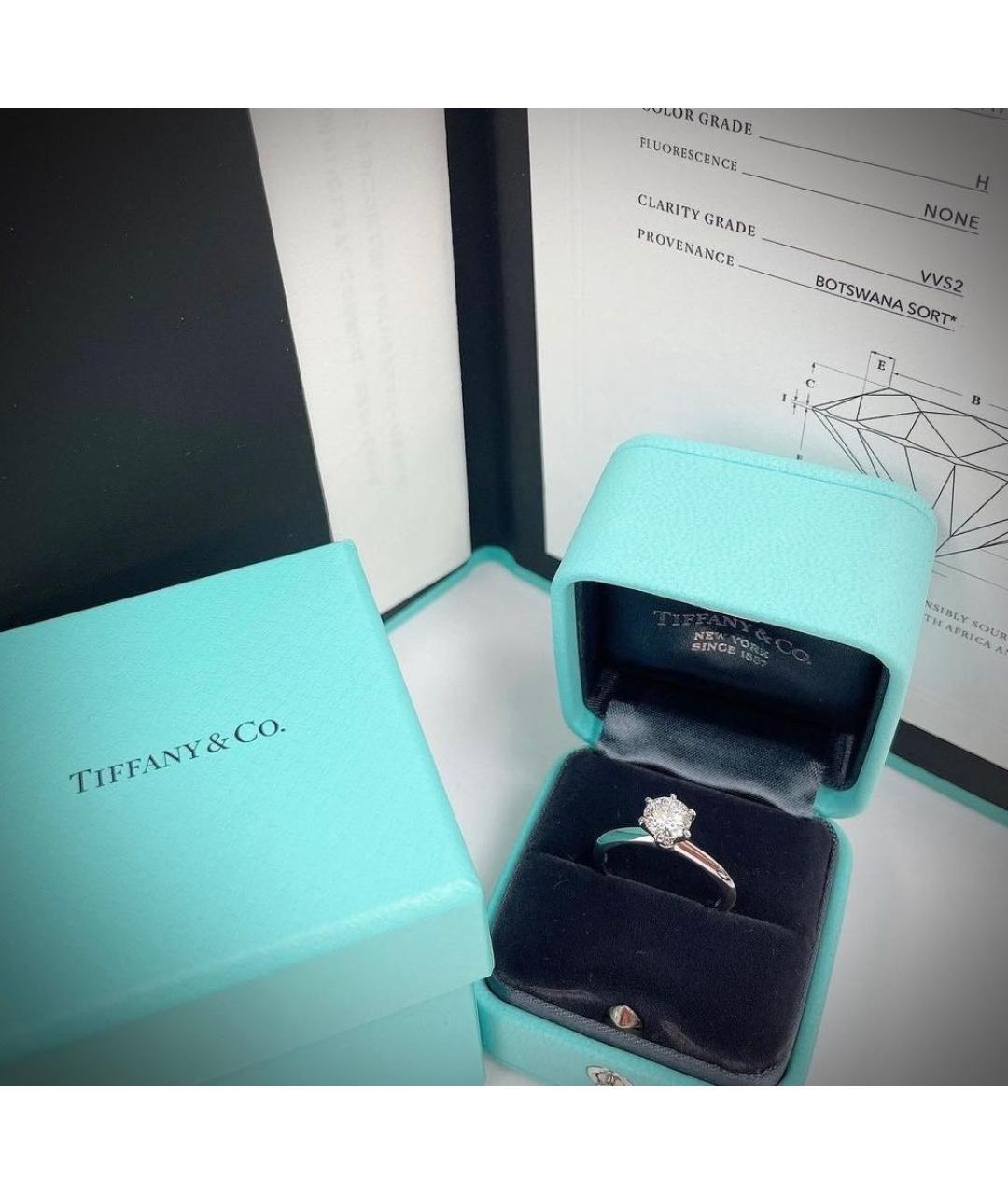 TIFFANY&CO Серебряное платиновое кольцо, фото 4