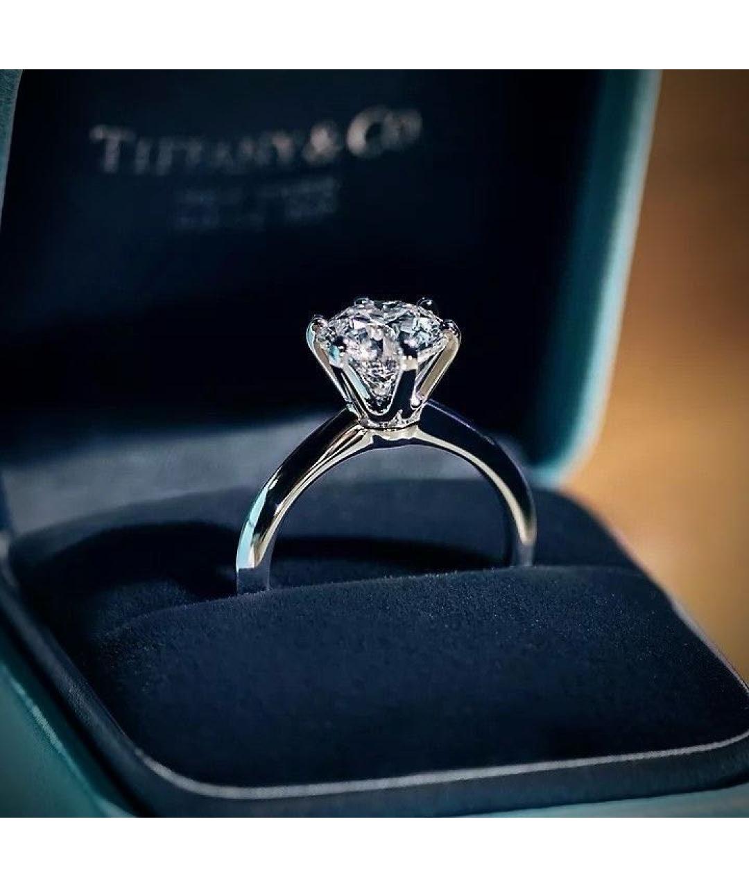 TIFFANY&CO Серебряное платиновое кольцо, фото 2