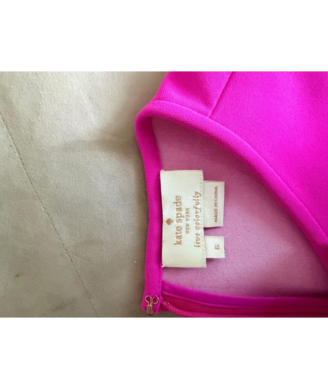 KATE SPADE Фуксия хлопко-эластановая блузы, фото 3