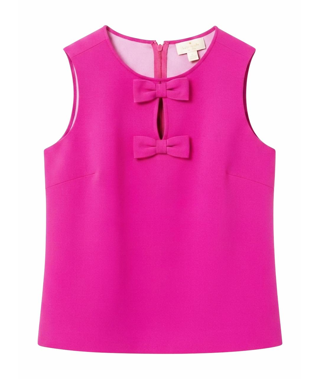 KATE SPADE Фуксия хлопко-эластановая блузы, фото 1