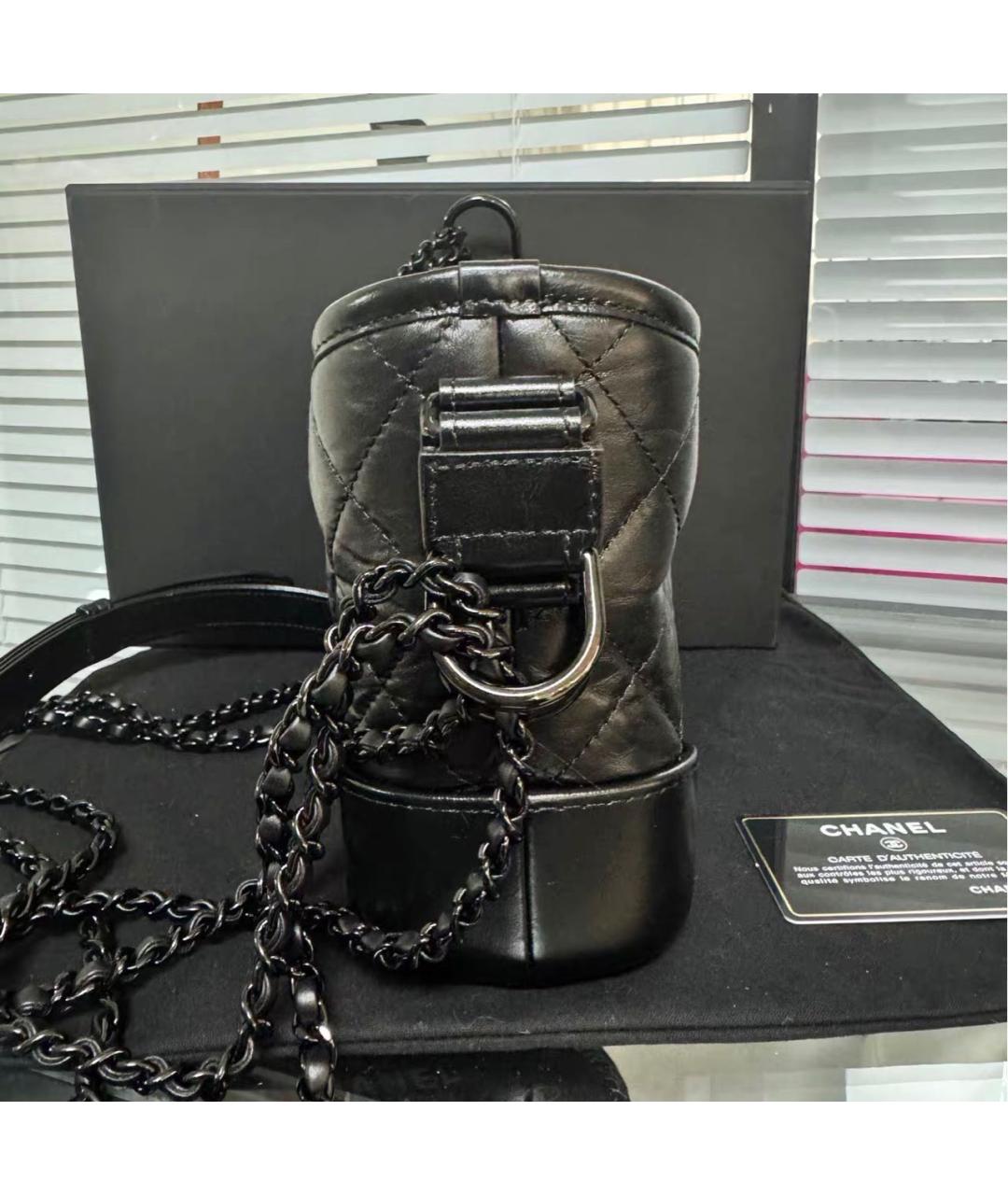 CHANEL Черная кожаная сумка через плечо, фото 4