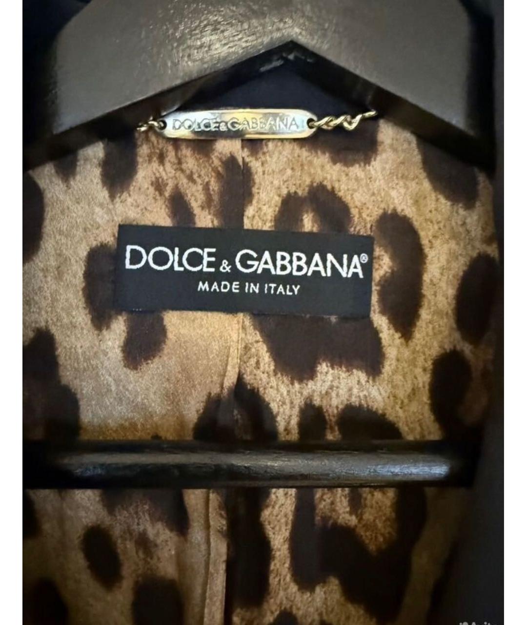 DOLCE&GABBANA Черный хлопковый жакет/пиджак, фото 3