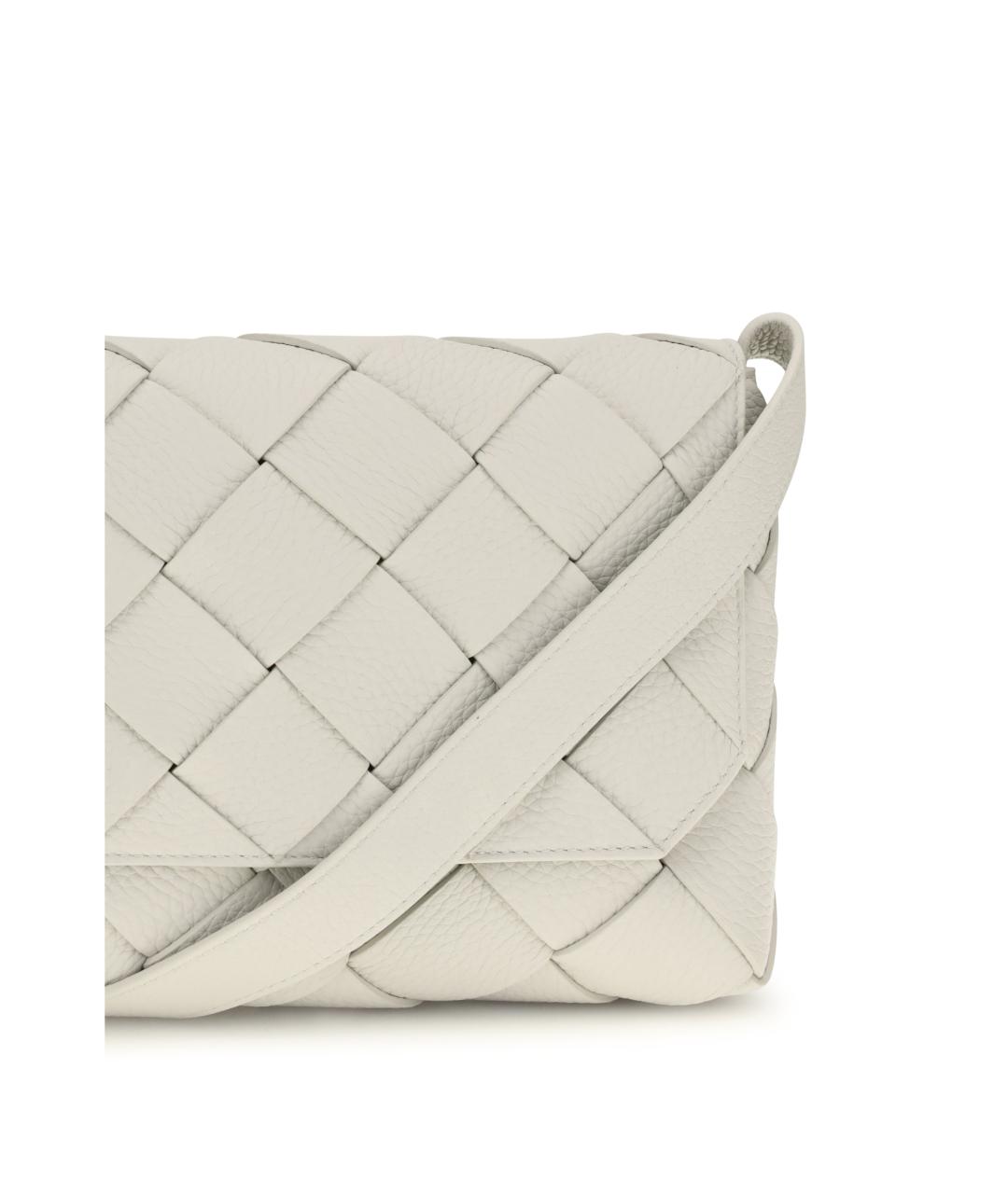 BOTTEGA VENETA Серая кожаная сумка на плечо, фото 4
