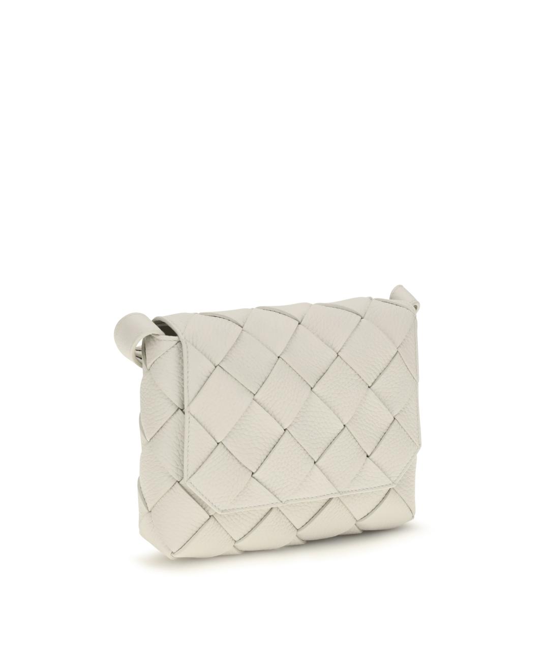 BOTTEGA VENETA Серая кожаная сумка на плечо, фото 2
