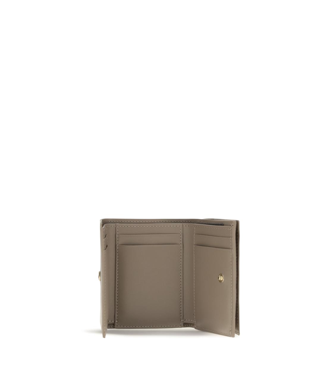 FENDI Бежевый кожаный кошелек, фото 3