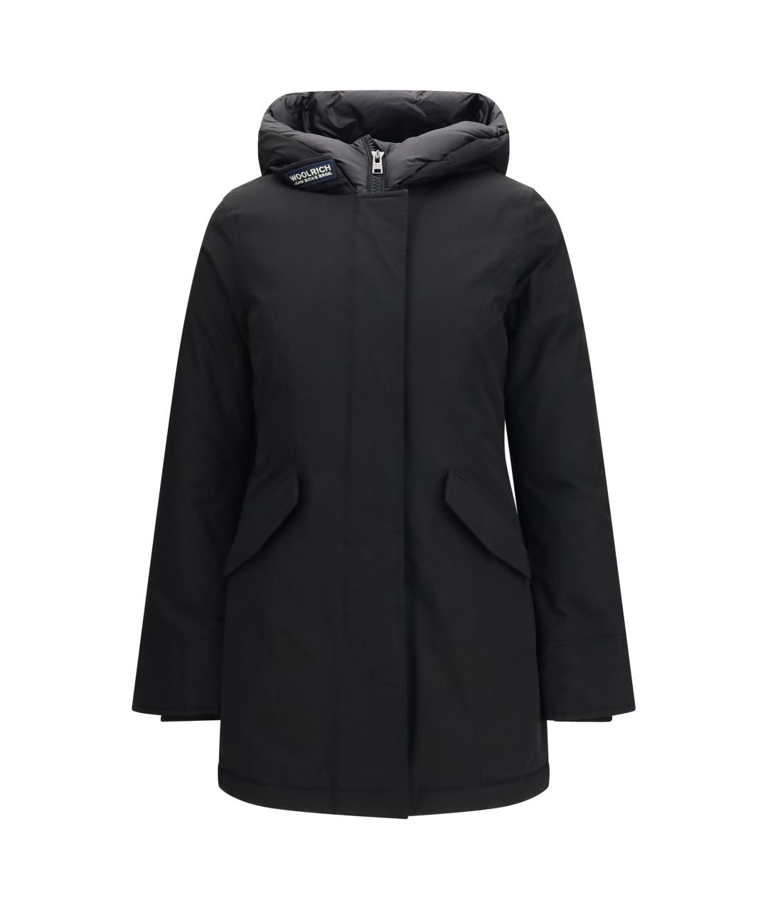 WOOLRICH Черная синтетическая парка, фото 1